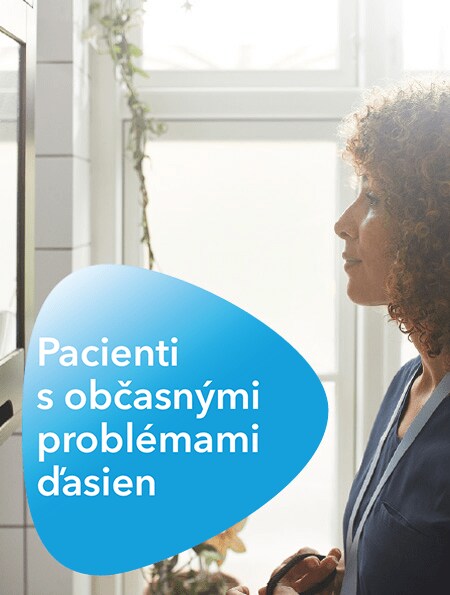Pacienti s občasnými problémami s ďasnami Pacienti s občasnými problémami s ďasnami
