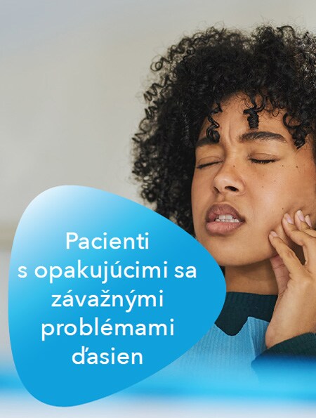 Pacienti s občasnými problémami s ďasnami Pacienti s občasnými problémami s ďasnami